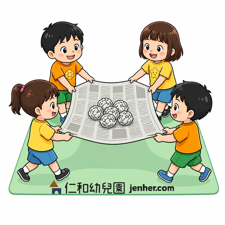 活動 6-25: 小組同心搬運紙球